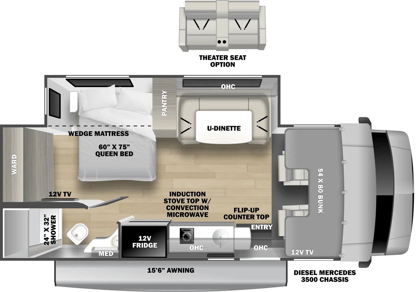 Solera 24DSRC Floorplan